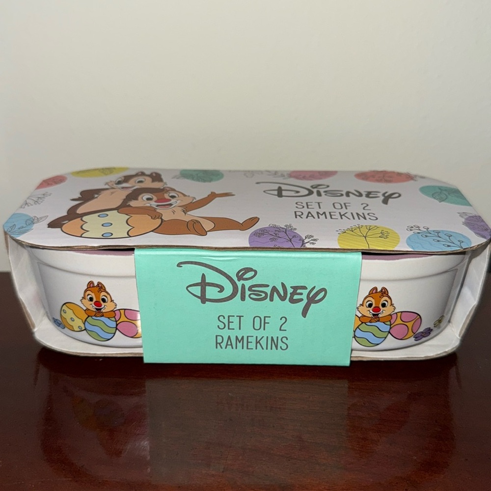 Disney Chip & Dale Set of 2 Easter Ramekins